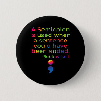 Mens Prevention Awareness Mental Health Depression 2 Inch Round Button