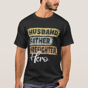Mens Profession dad hero father Firefighter Raglan T-Shirt