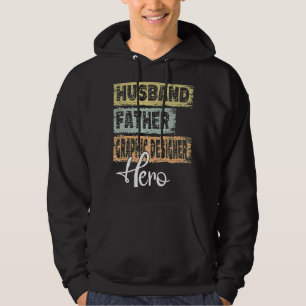 Mens Profession dad hero father Graphic Designer 1 Hoodie