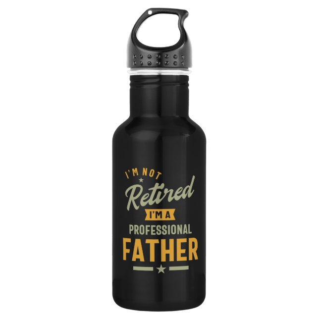 Mens Professional Father Retired 532 Ml Water Bottle (Front)