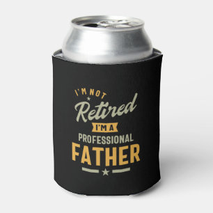 Mens Professional Father Retired Can Cooler