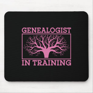 Mens professional genealogist in training - mouse pad