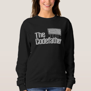 Mens Programmer Dad The Codefather Coder Father's Sweatshirt