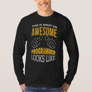 Mens Programmer Software Developer Computer Engine T-Shirt