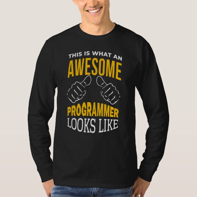Mens Programmer Software Developer Computer Engine T-Shirt (Front)