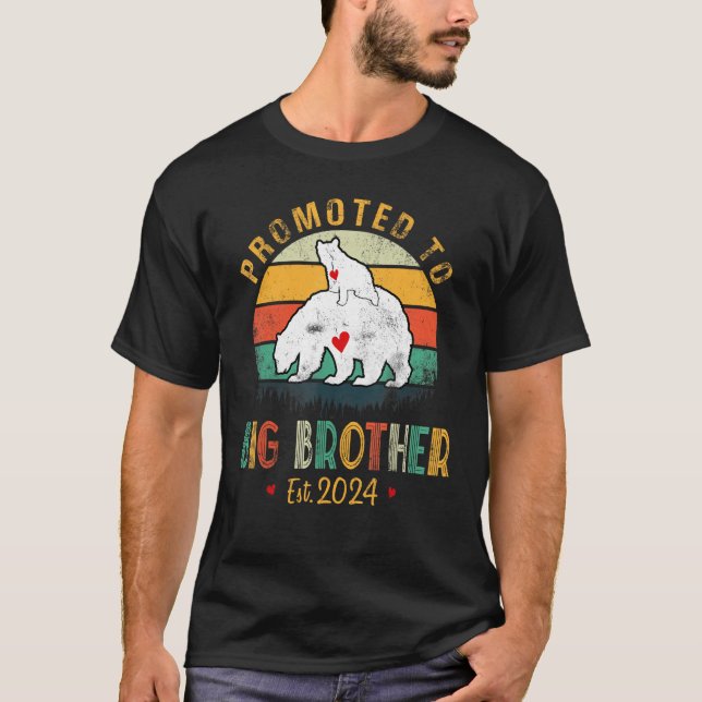 Mens Promoted to Big Brother 2024 Funny   for new  T-Shirt (Front)