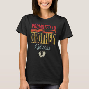 Mens Promoted To Brother Est 2023 First Time Brot T-Shirt