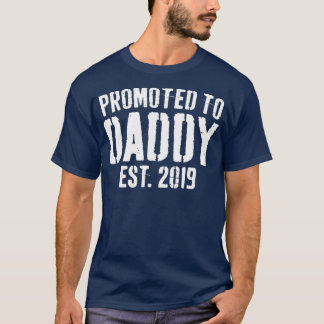 Mens Promoted To Daddy 2019  Soon To Be Dad Gift T-Shirt