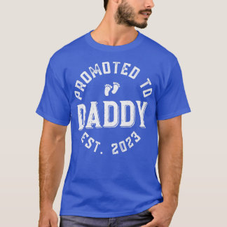 Mens Promoted To Daddy 2023 Husband Soon To Be Dad T-Shirt