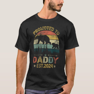Mens Promoted to Daddy 2024 Funny for new Daddy T-Shirt