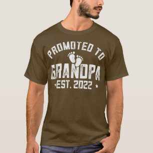 Mens Promoted To Grandpa Est 2022 s, Pregnancy Ann T-Shirt