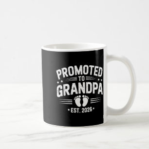 Mens Promoted To Grandpa Est 2026 New Grandpa Preg Coffee Mug