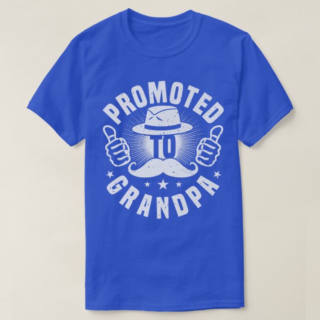 Mens Promoted To Grandpa, Grandfather To Be, Futur T-Shirt (Design Front)
