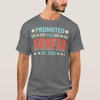 Mens Promoted To Morfar Grandpa Pregnancy Reveal R T-Shirt