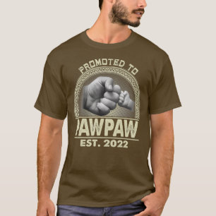Mens Promoted To Pawpaw 2022 Funny Gift New Dad T-Shirt
