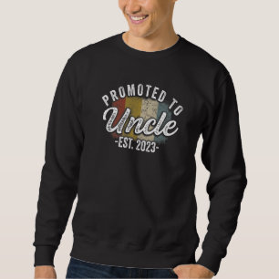 Mens Promoted to Uncle 2023 for New Uncle 2023 2 Sweatshirt