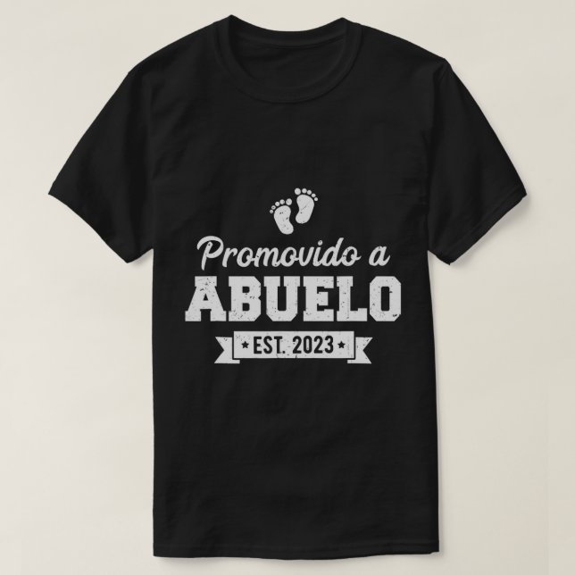 Mens Promovido A Abuelo 2023, Spanish Grandpa Prom T-Shirt (Design Front)