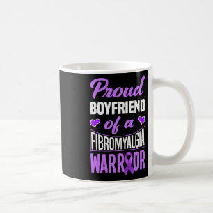 Mens Proud Boyfriend Of A Fibromyalgia Warrior Coffee Mug