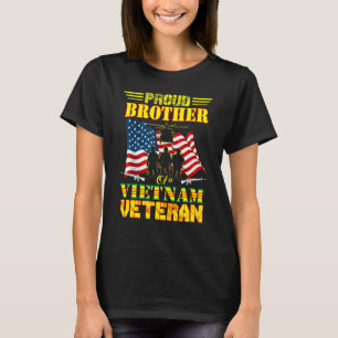 Mens Proud Brother Of A Vietnam Veteran Military F T-Shirt