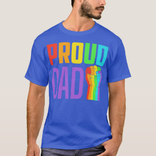 Mens Proud Dad Gay Pride Month Rainbow LGBTQ T-Shirt