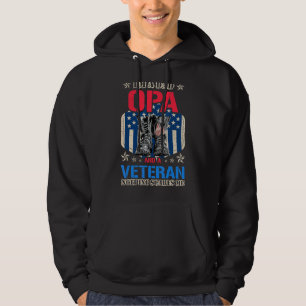 Mens Proud Dad Opa And Veteran Fathers Day Us Flag Hoodie