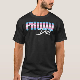 Mens Proud Dad Transgender Trans Pride Flag Lgbt F T-Shirt