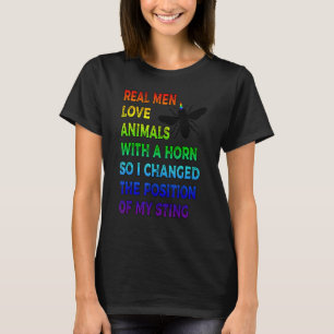 Mens Proud Gay Men Pride LGBTQ Funny Gay Beekeeper T-Shirt