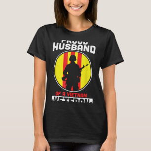 Mens Proud Husband Of A Vietnam Veteran American V T-Shirt
