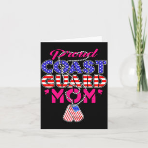 Mens Proud Military Mom Dog Tags Military Mother Card