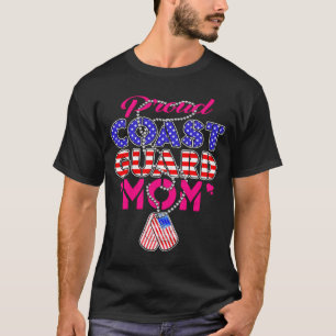 Mens Proud Military Mom Dog Tags Military Mother T-Shirt