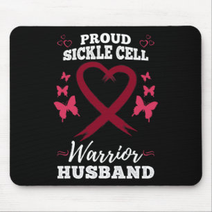 Mens Proud Sickle Cell Warrior Husband Sickle Cell Mouse Pad