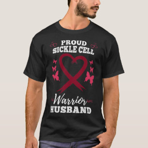 Mens Proud Sickle Cell Warrior Husband Sickle Cell T-Shirt