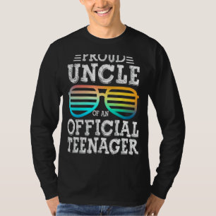 Mens Proud Uncle Of An Teenager 13th Birthday Part T-Shirt