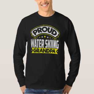 Mens Proud Water Skiing Grandpa Funny Design Men T-Shirt