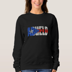 Mens Puerto Rico Grandpa Abuelo, Puerto Rican Flag Sweatshirt