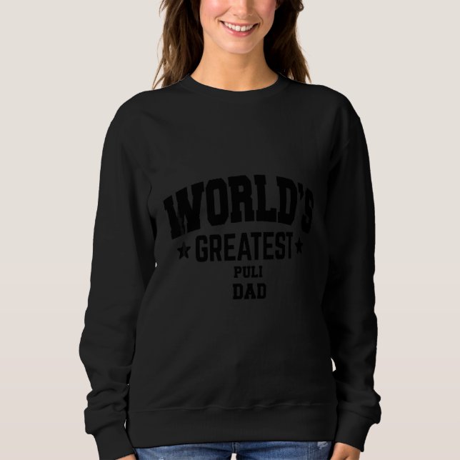 Mens Puli Dog Dad   Sweatshirt (Front)