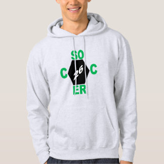Men's Pullover Hoodie ash  DESIGN  SOCCER  26