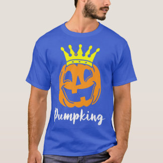 Mens Pump-King Lazy Halloween Costume Pumpkin Jack T-Shirt