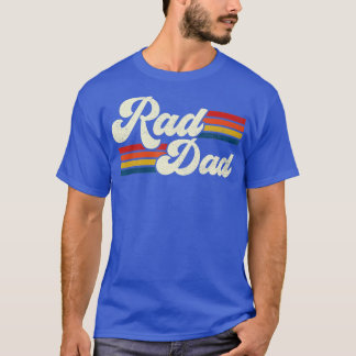 Mens Rad Dad Retro Fathers Day Top 