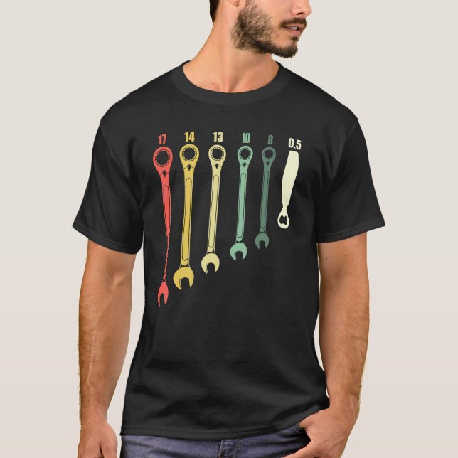 Mens Ratchet Wrench Set T-Shirt (Front)