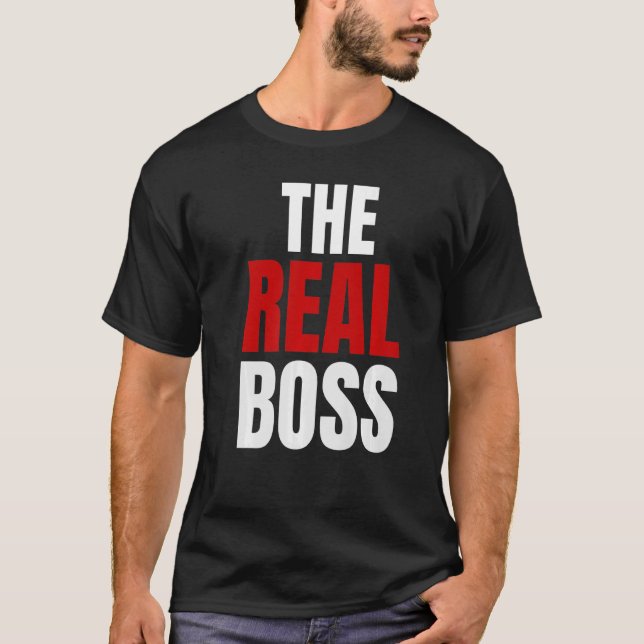 Men's Real Boss Cute Valentine's Day For Matching  T-Shirt (Front)