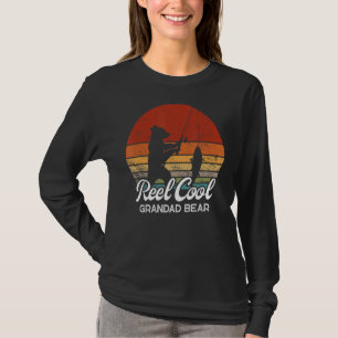 Mens Real Cool Grandad Bear Father's Day Bear Fis T-Shirt