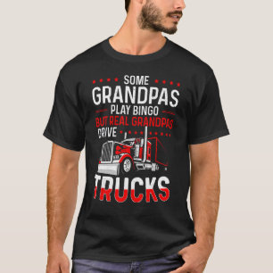 Mens Real Grandpas Drive Trucks  Truck Driver Gran T-Shirt