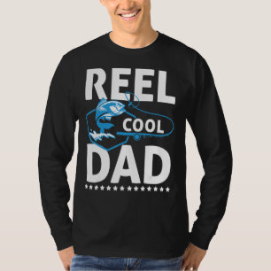 Mens Reel Cool Dad Father's Day Dad Fishing Fisher T-Shirt