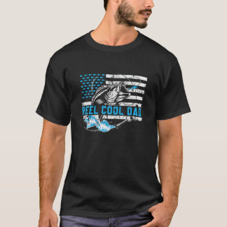 Mens Reel Cool Dad Fishing Dad Father's Day Fisher T-Shirt