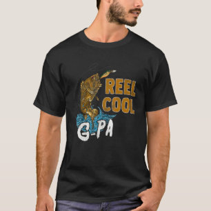 Mens Reel Cool G Pa Fishing Fun Fathers Day Fishe T-Shirt