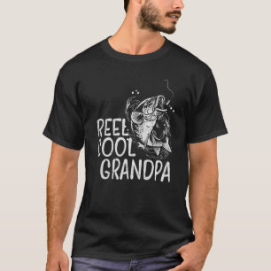 Mens Reel Cool Grandpa  Fishing Father's Day Papa  T-Shirt