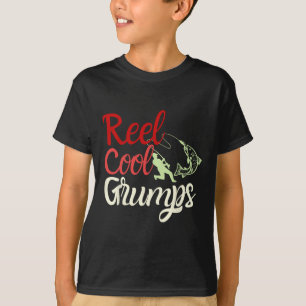 Mens Reel Cool Grumps Vintage Funny Fishing Father T-Shirt