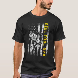 Mens Reel Cool Opa Fishing Fish Vintage 1 T-Shirt