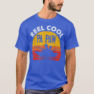 Mens Reel Cool Pa Paw Vintage Funny Fathers Day Fi T-Shirt